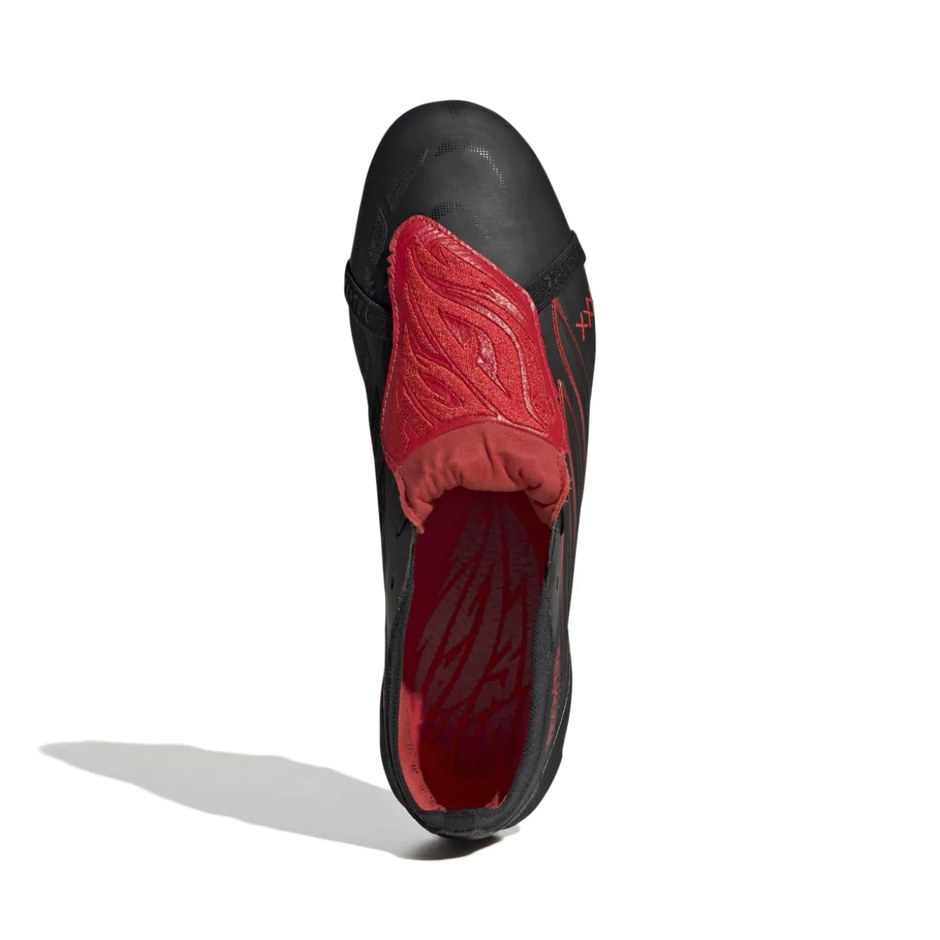 adidas Predator Elite FT L-Tech Gras Voetbalschoenen (FG) Zwart Zwart Rood