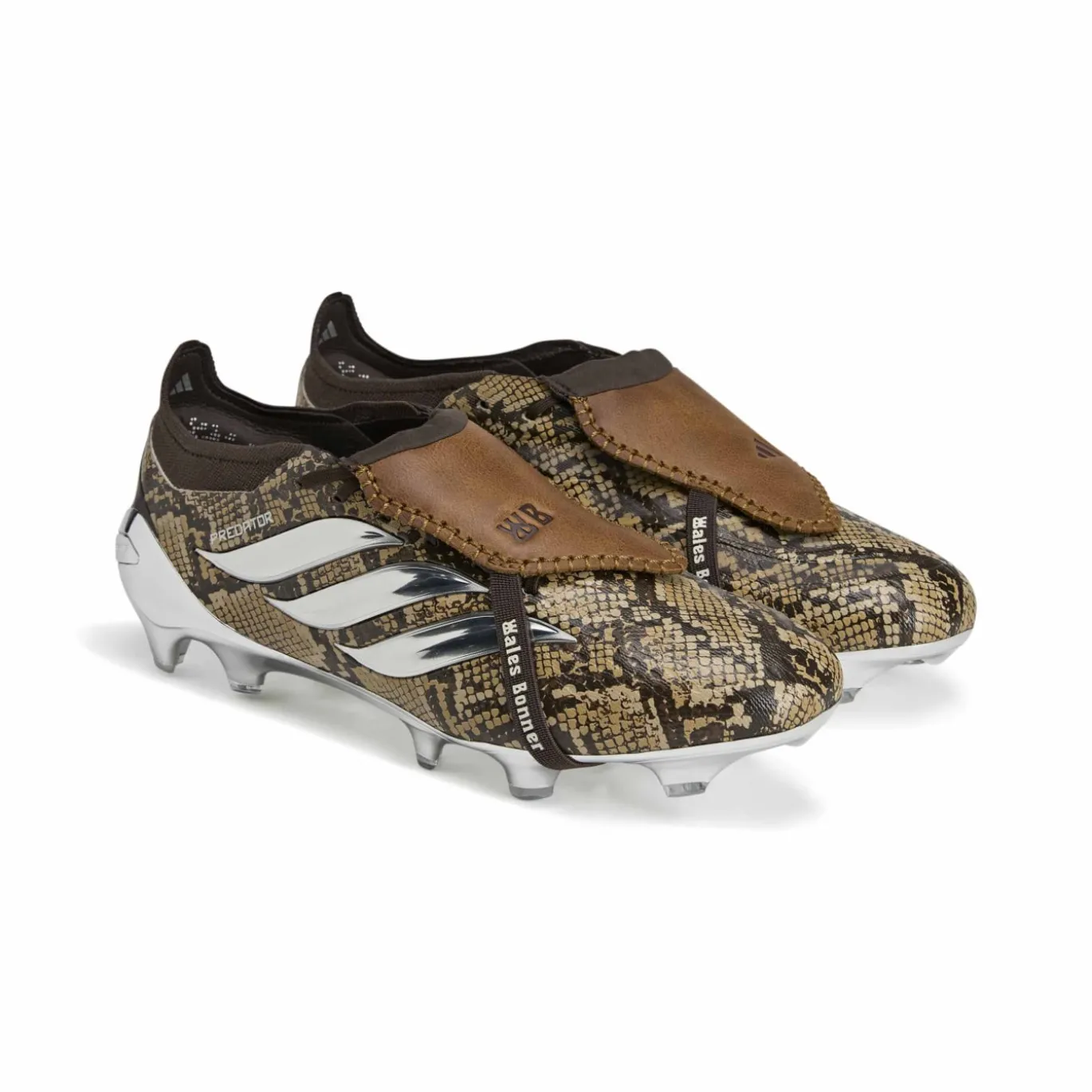 adidas Predator Elite FT Wales Bonner Gras Voetbalschoenen (FG) Donkerbruin Bruin Metallic Zilver