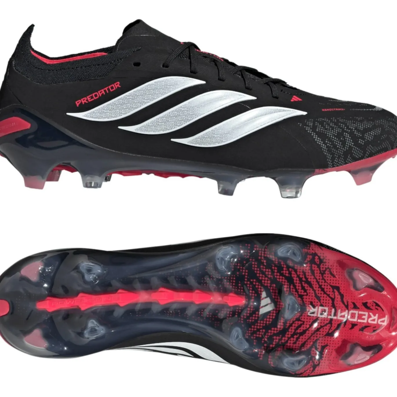 adidas Predator Elite Gras Voetbalschoenen (FG) Zwart Wit Rood