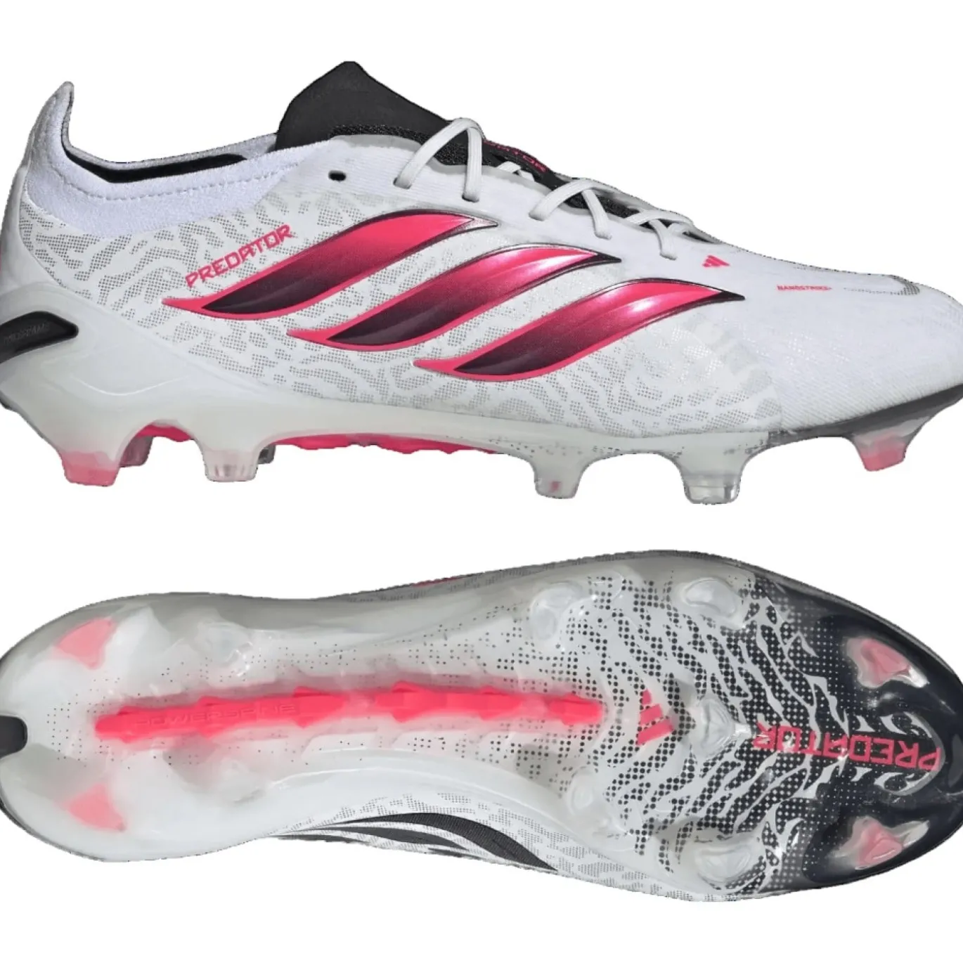 adidas Predator Elite Gras Voetbalschoenen (FG) Wit Zwart Roze