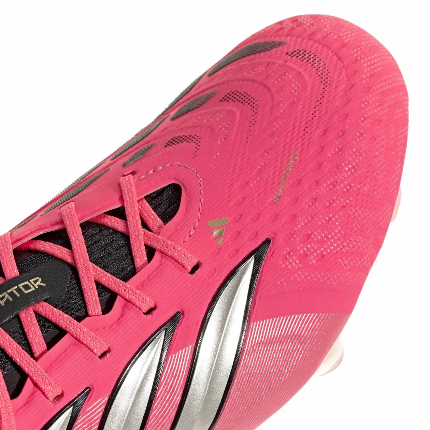 adidas Predator Elite Gras Voetbalschoenen (FG) Felroze Zilvergrijs Zwart Goud