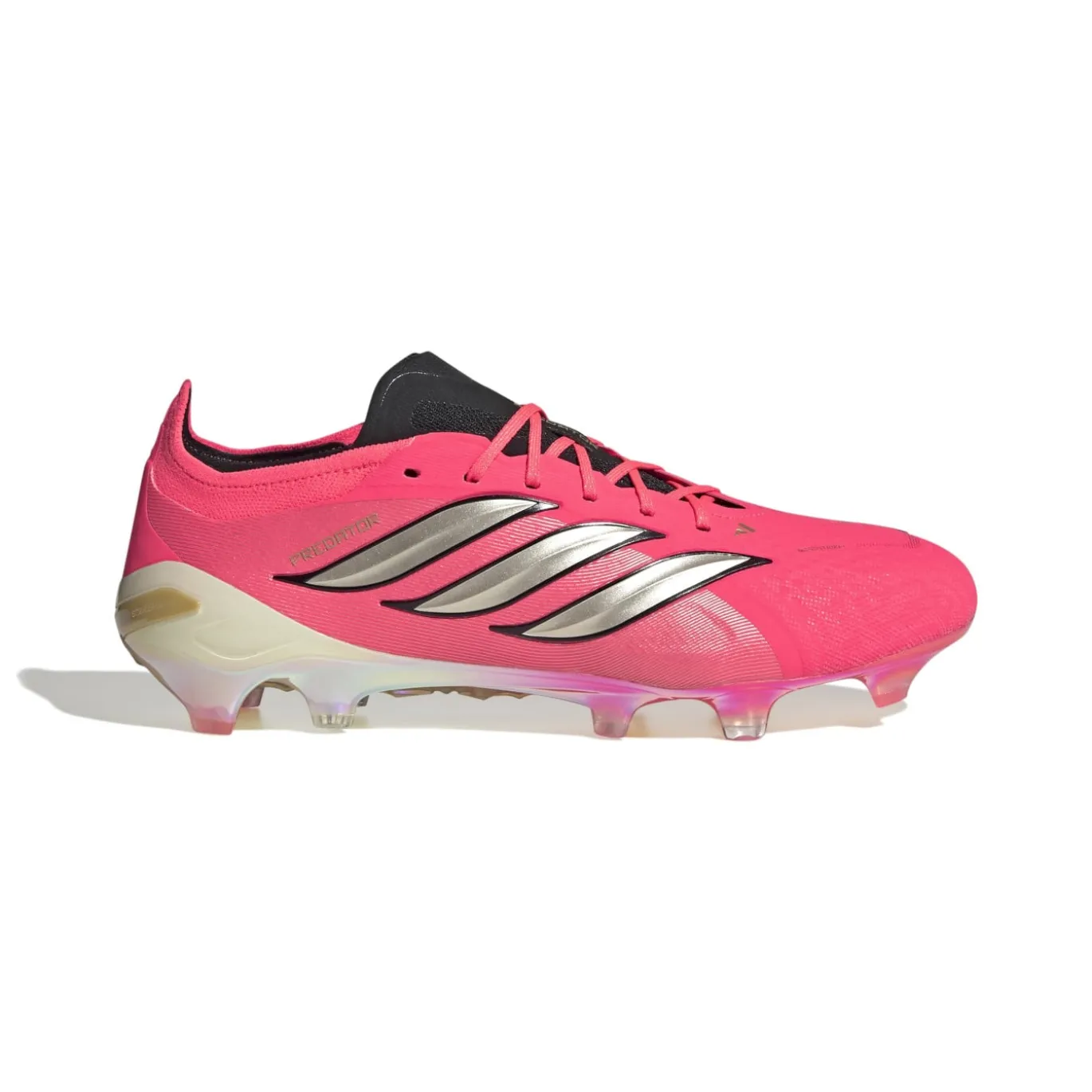 adidas Predator Elite Gras Voetbalschoenen (FG) Felroze Zilvergrijs Zwart Goud