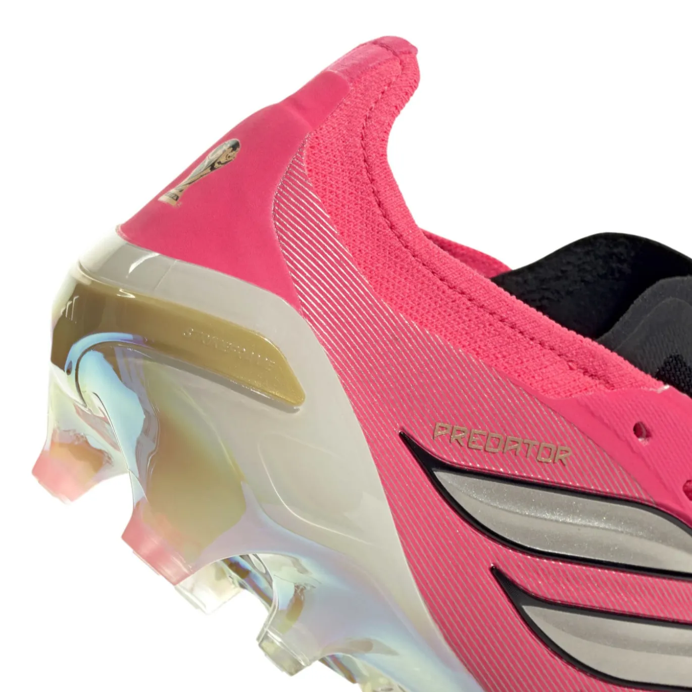 adidas Predator Elite Gras Voetbalschoenen (FG) Felroze Zilvergrijs Zwart Goud