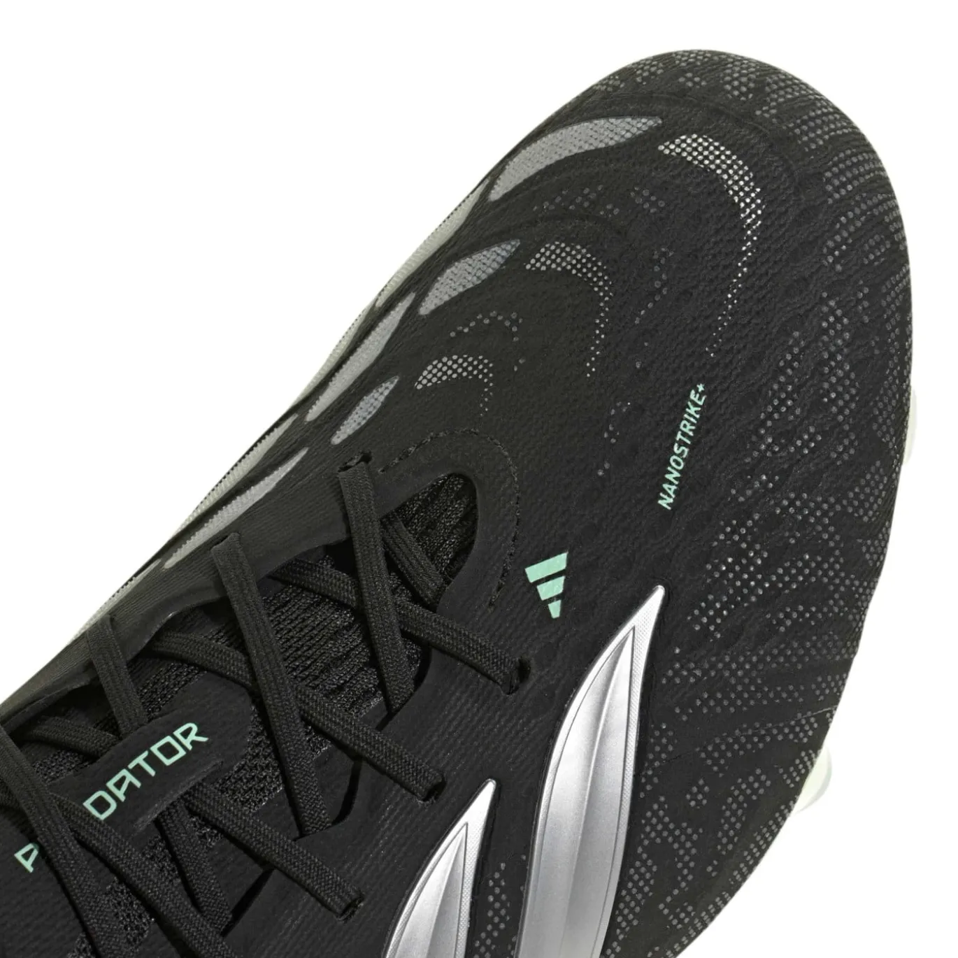 adidas Predator Elite Gras Voetbalschoenen (FG) Zwart Zilver Mintgroen