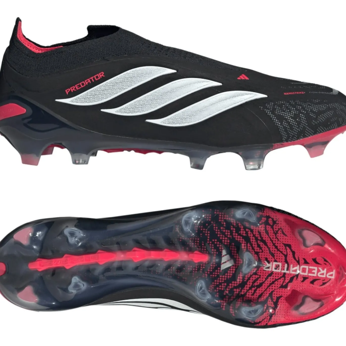 adidas Predator Elite Veterloze Gras Voetbalschoenen (FG) Zwart Wit Rood