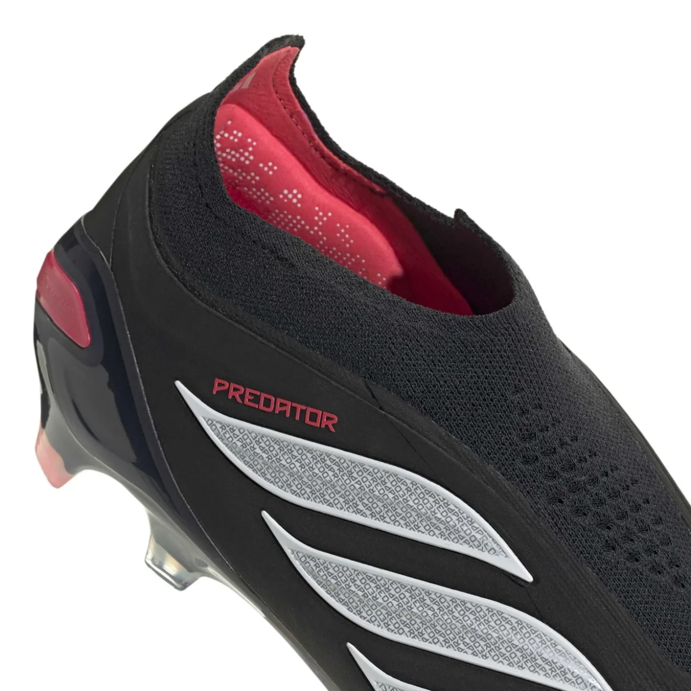 adidas Predator Elite Veterloze Gras Voetbalschoenen (FG) Zwart Wit Rood