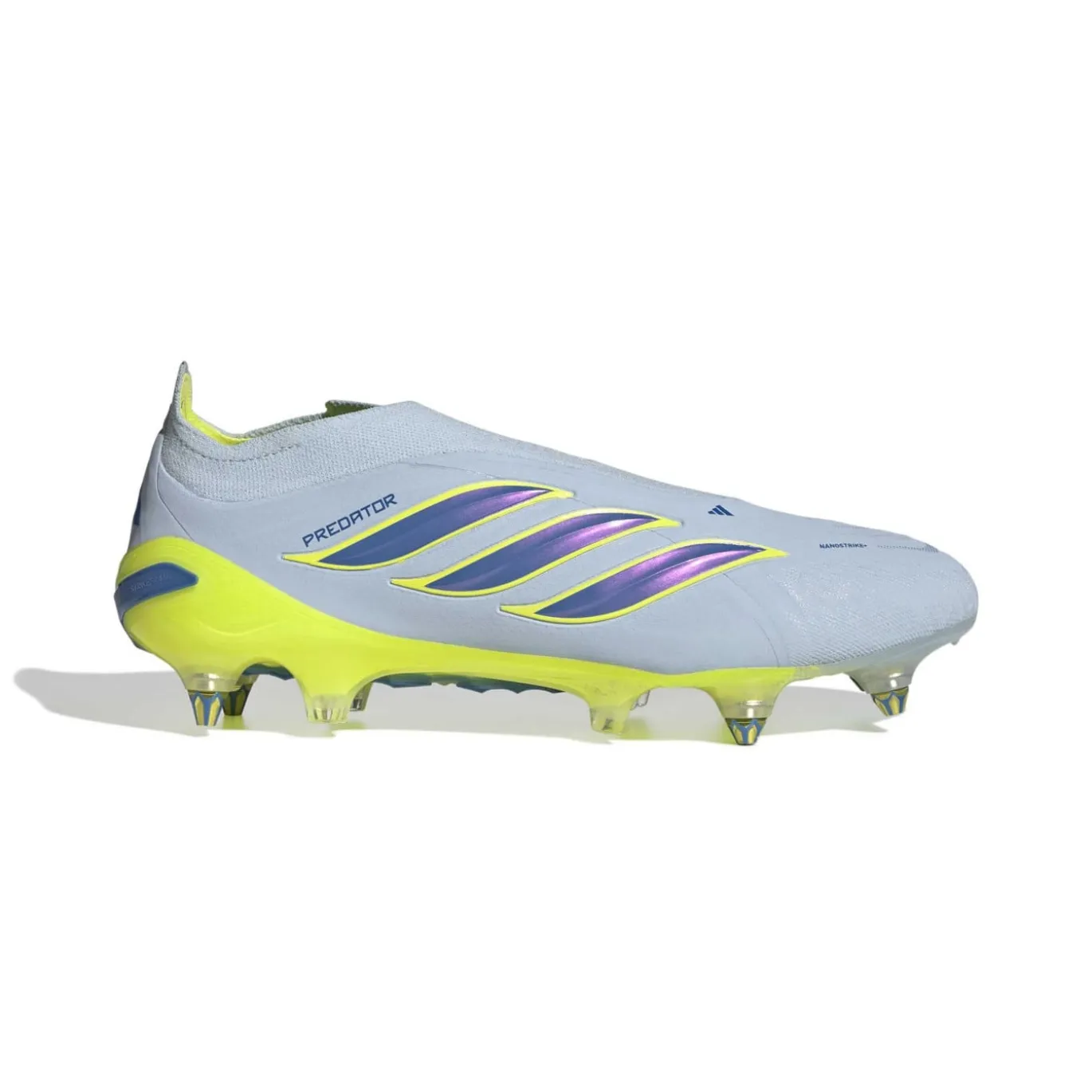 adidas Predator Elite Veterloze IJzeren-Nop Voetbalschoenen (SG) Lichtblauw Blauw Geel