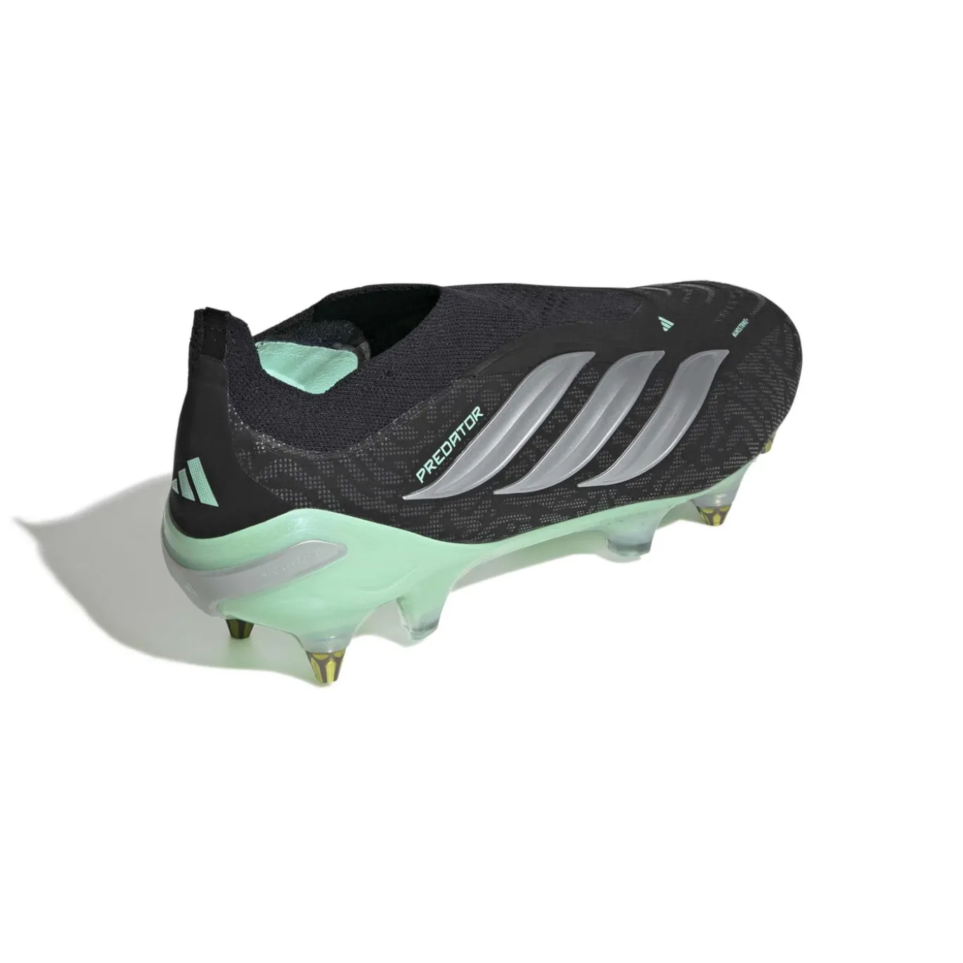 adidas Predator Elite Veterloze IJzeren-Nop Voetbalschoenen (SG) Zwart Zilver Mintgroen