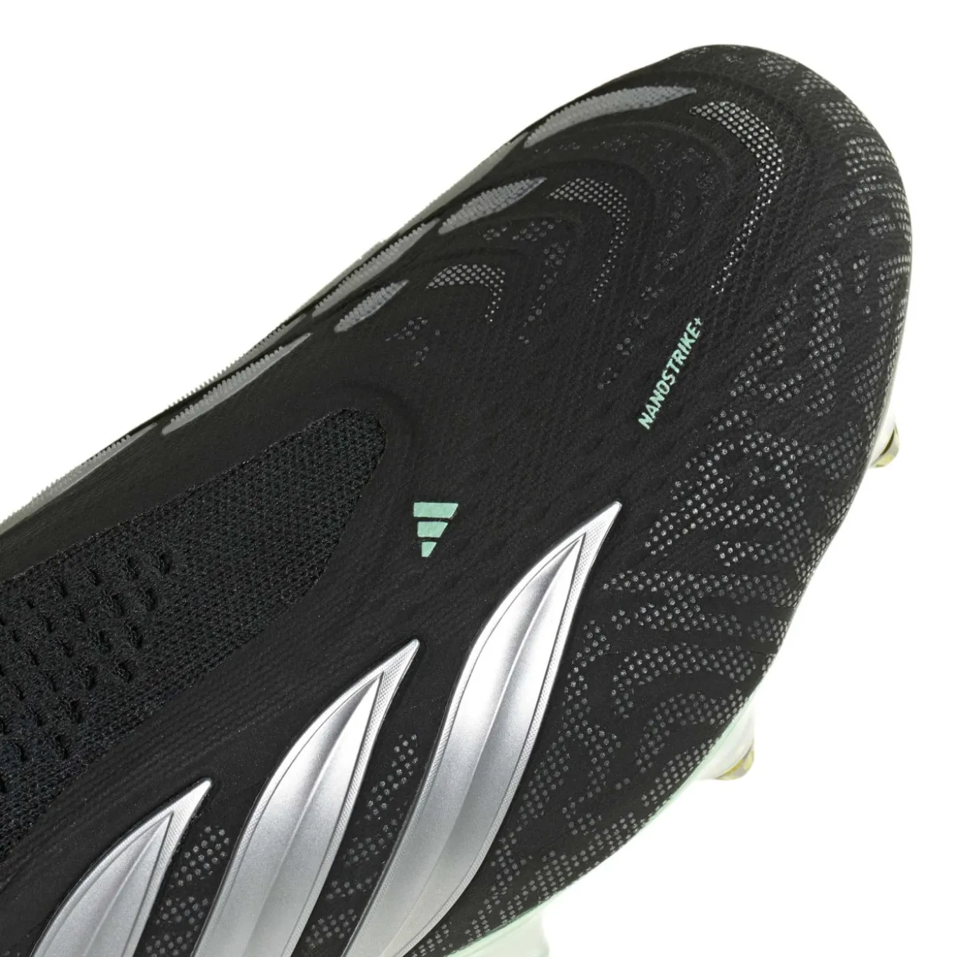 adidas Predator Elite Veterloze IJzeren-Nop Voetbalschoenen (SG) Zwart Zilver Mintgroen