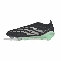 adidas Predator Elite Veterloze Gras Voetbalschoenen (FG) Zwart Zilver Mintgroen