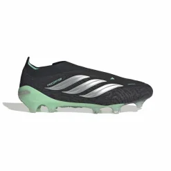 adidas Predator Elite Veterloze Gras Voetbalschoenen (FG) Zwart Zilver Mintgroen