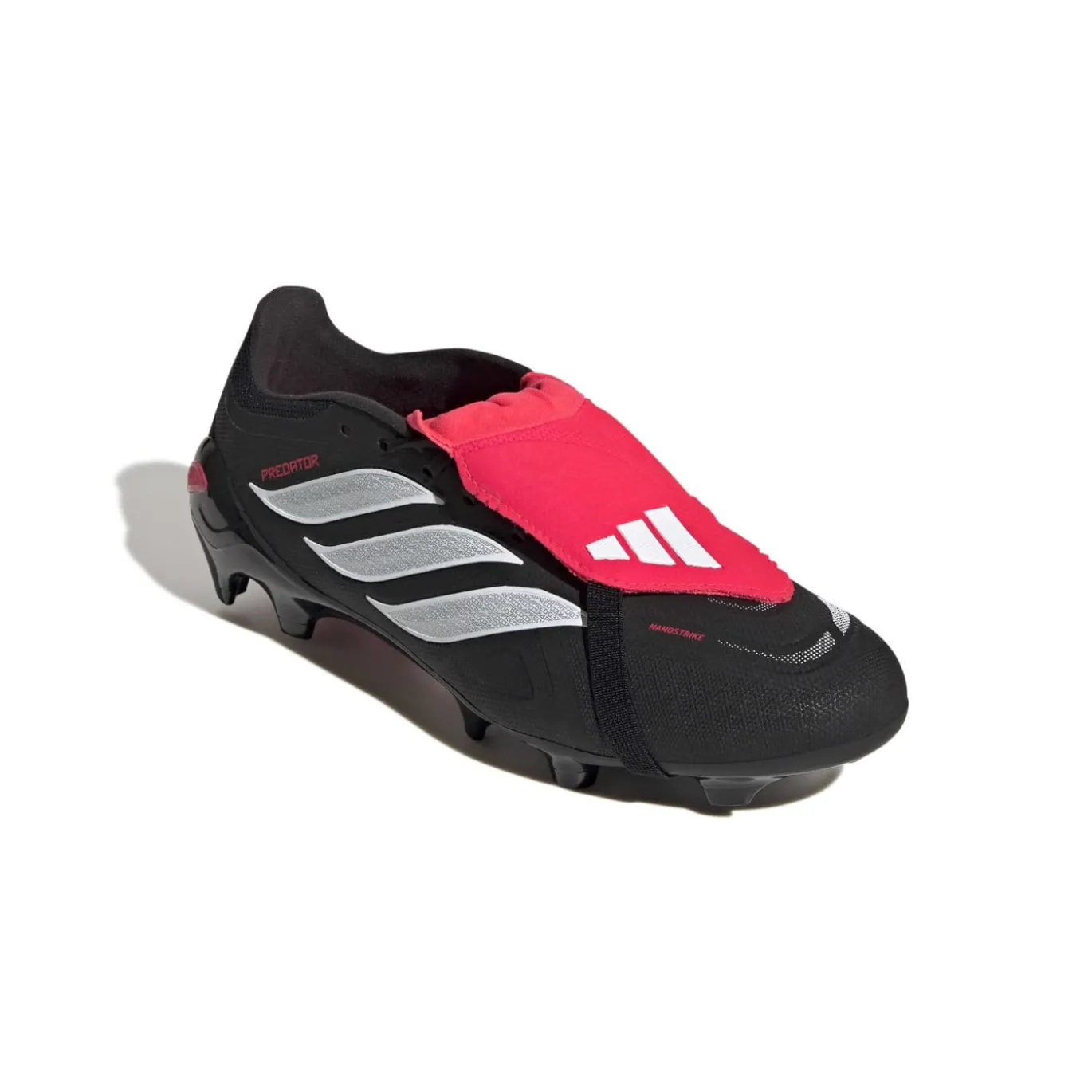 adidas Predator League FT Gras Voetbalschoenen (FG) Zwart Wit Rood