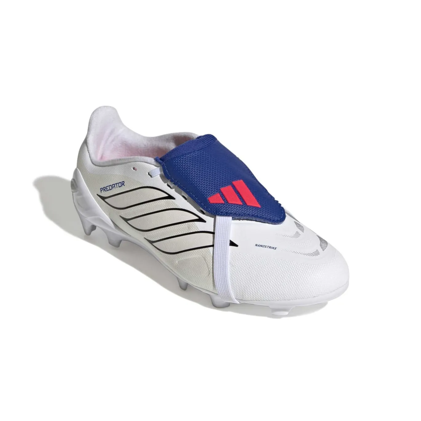 adidas Predator League FT Gras Voetbalschoenen (FG) Kids Wit Zilver Blauw Rood