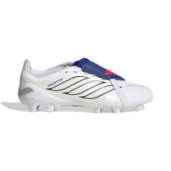 adidas Predator League FT Gras Voetbalschoenen (FG) Kids Wit Zilver Blauw Rood