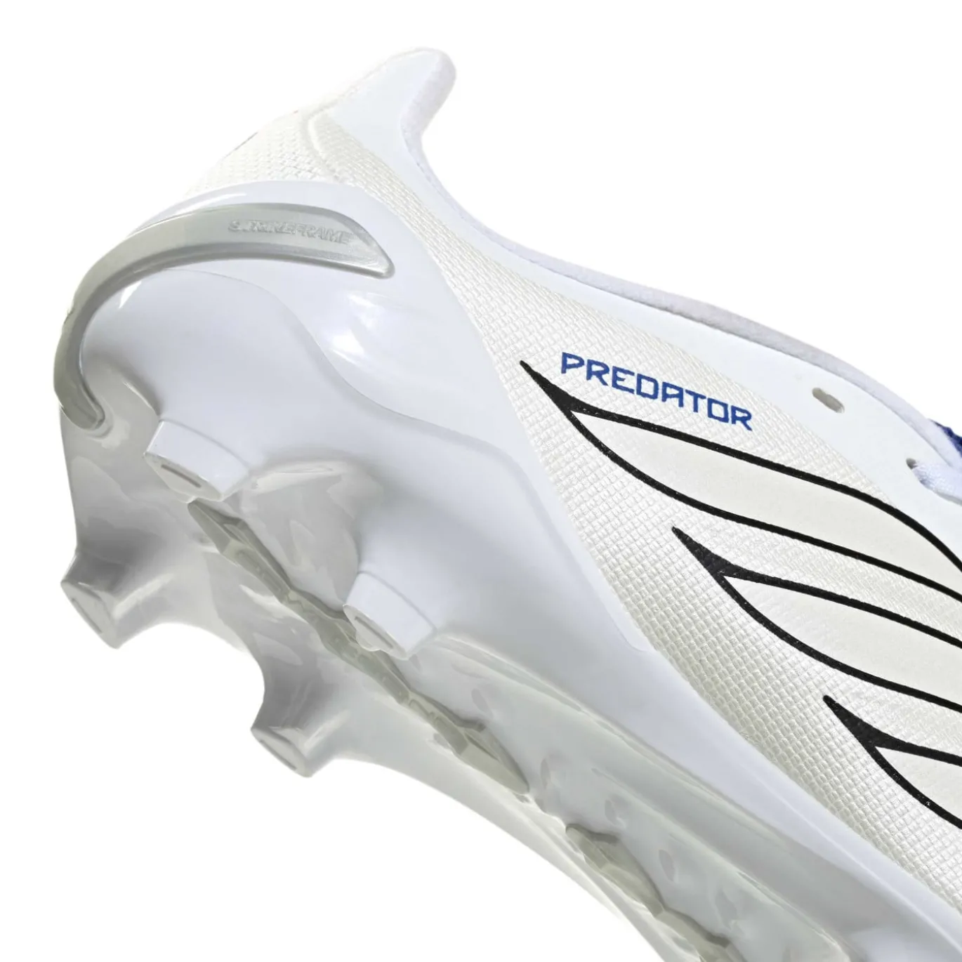 adidas Predator League FT Gras Voetbalschoenen (FG) Kids Wit Zilver Blauw Rood