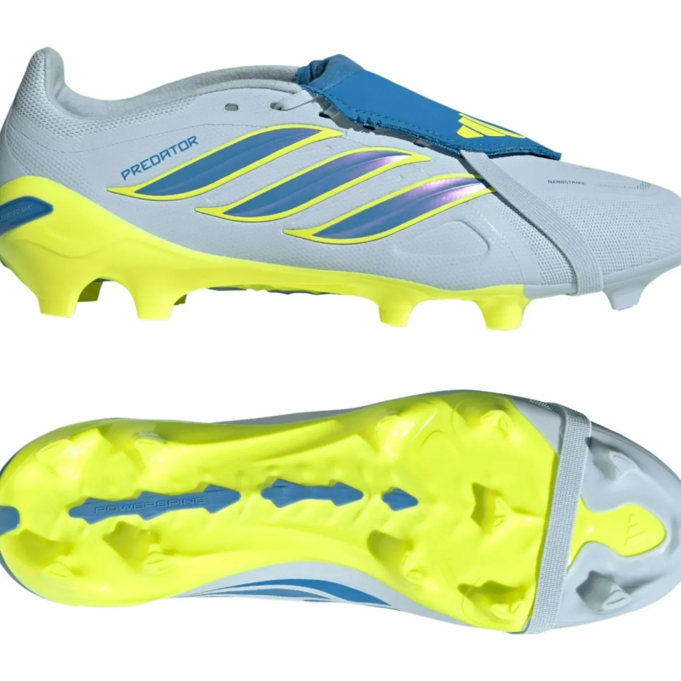 adidas Predator League FT Gras Voetbalschoenen (FG) Lichtblauw Blauw Geel