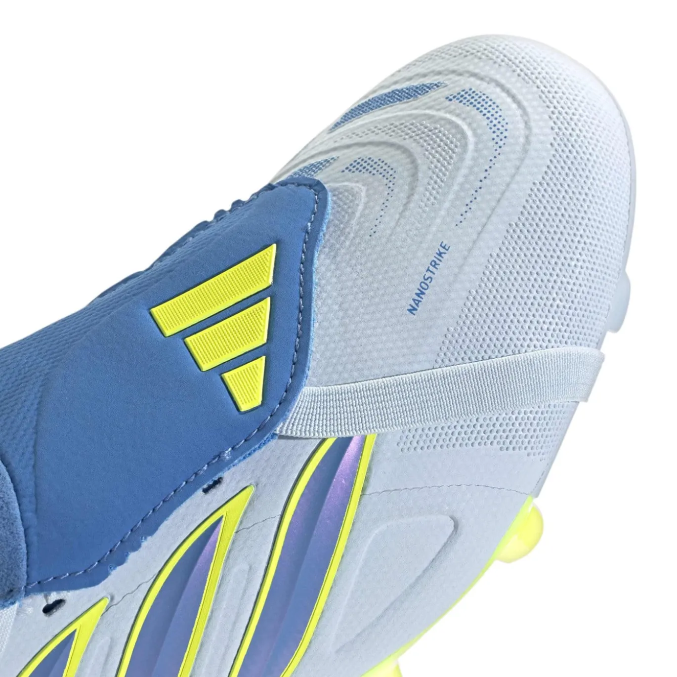 adidas Predator League FT Gras Voetbalschoenen (FG) Lichtblauw Blauw Geel