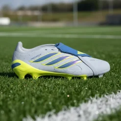 adidas Predator League FT Gras Voetbalschoenen (FG) Lichtblauw Blauw Geel