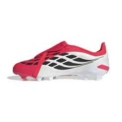 adidas Predator League FT Gras Voetbalschoenen (FG) Kids Rood Wit Zwart