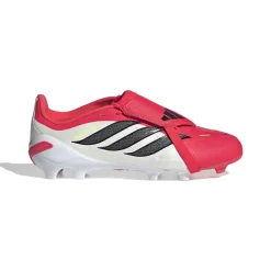 adidas Predator League FT Gras Voetbalschoenen (FG) Kids Rood Wit Zwart