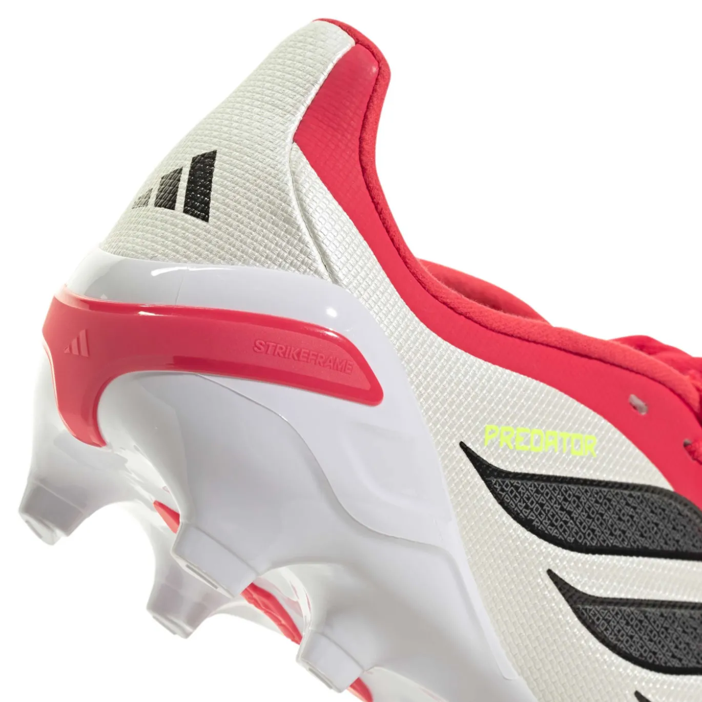 adidas Predator League FT Gras Voetbalschoenen (FG) Kids Rood Wit Zwart