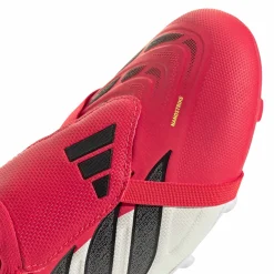 adidas Predator League FT Gras Voetbalschoenen (FG) Kids Rood Wit Zwart