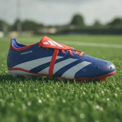 adidas Predator League FT Gras Voetbalschoenen (FG) Blauw Wit Rood