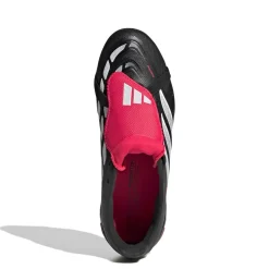 adidas Predator League FT Gras Voetbalschoenen (FG) Kids Zwart Wit Rood
