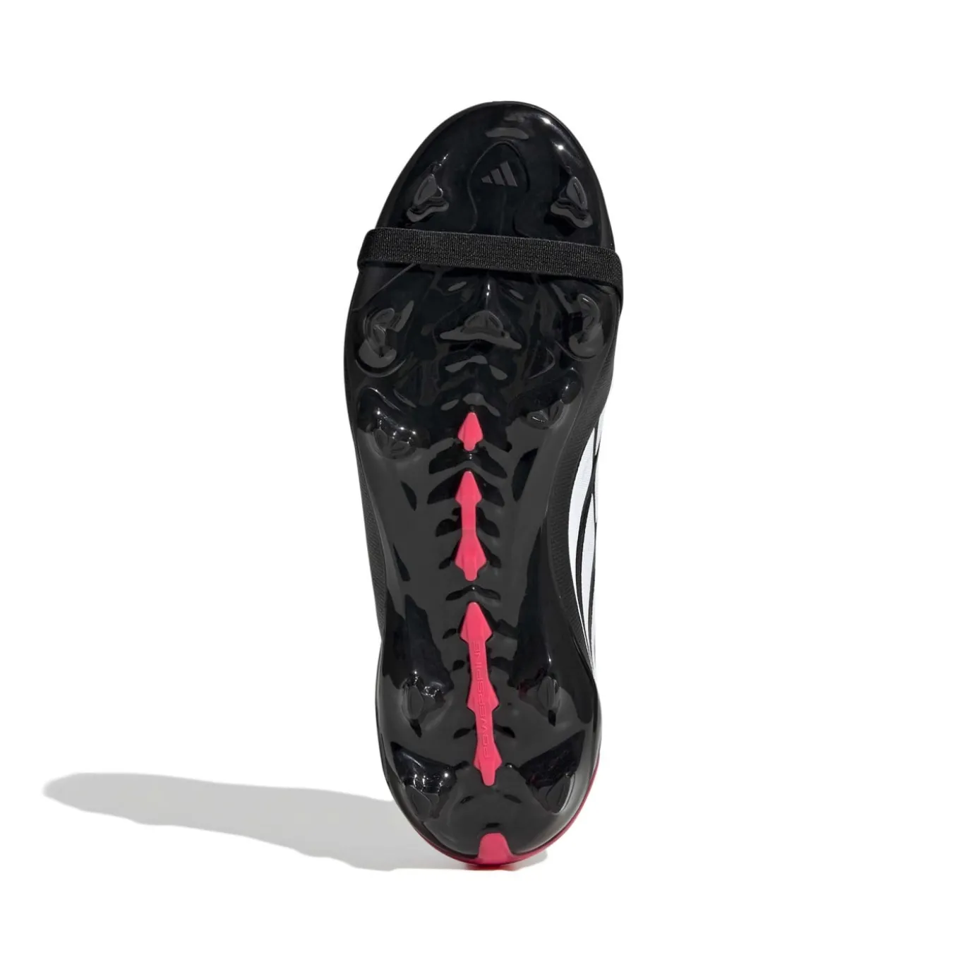 adidas Predator League FT Gras Voetbalschoenen (FG) Kids Zwart Wit Rood