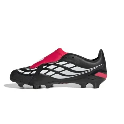 adidas Predator League FT Gras Voetbalschoenen (FG) Kids Zwart Wit Rood