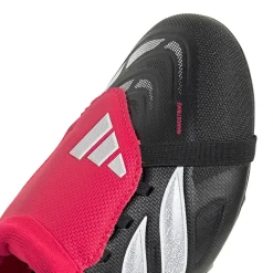 adidas Predator League FT Gras Voetbalschoenen (FG) Kids Zwart Wit Rood
