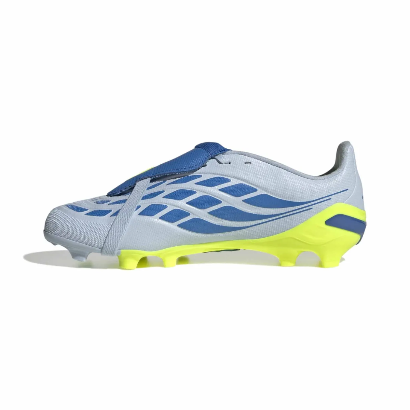 adidas Predator League FT Gras Voetbalschoenen (FG) Kids Lichtblauw Blauw Geel
