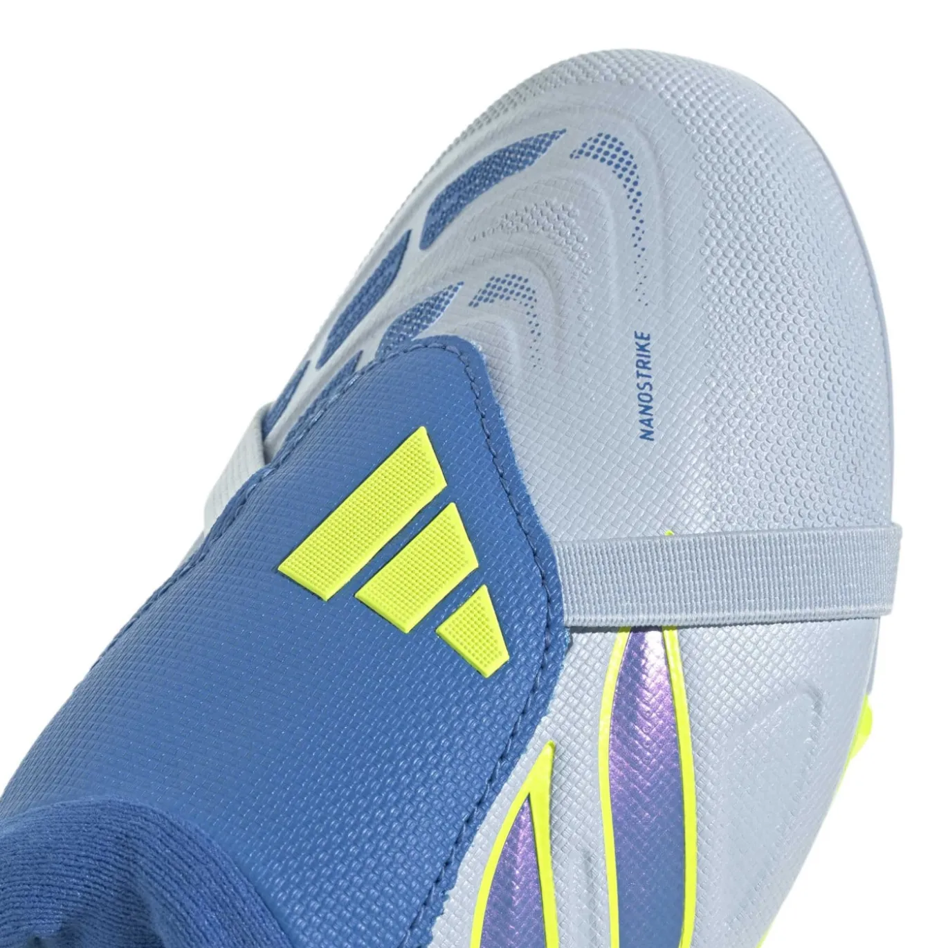 adidas Predator League FT Gras Voetbalschoenen (FG) Kids Lichtblauw Blauw Geel