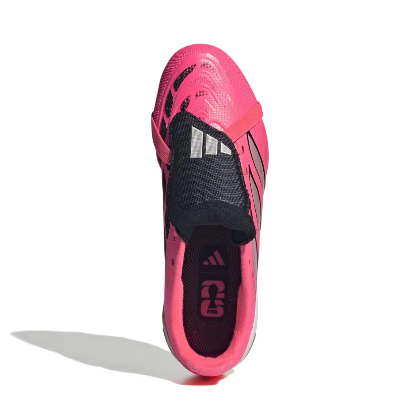 adidas Predator League FT Gras Voetbalschoenen (FG) Kids Felroze Zilvergrijs Zwart Goud