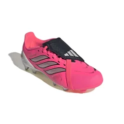 adidas Predator League FT Gras Voetbalschoenen (FG) Kids Felroze Zilvergrijs Zwart Goud