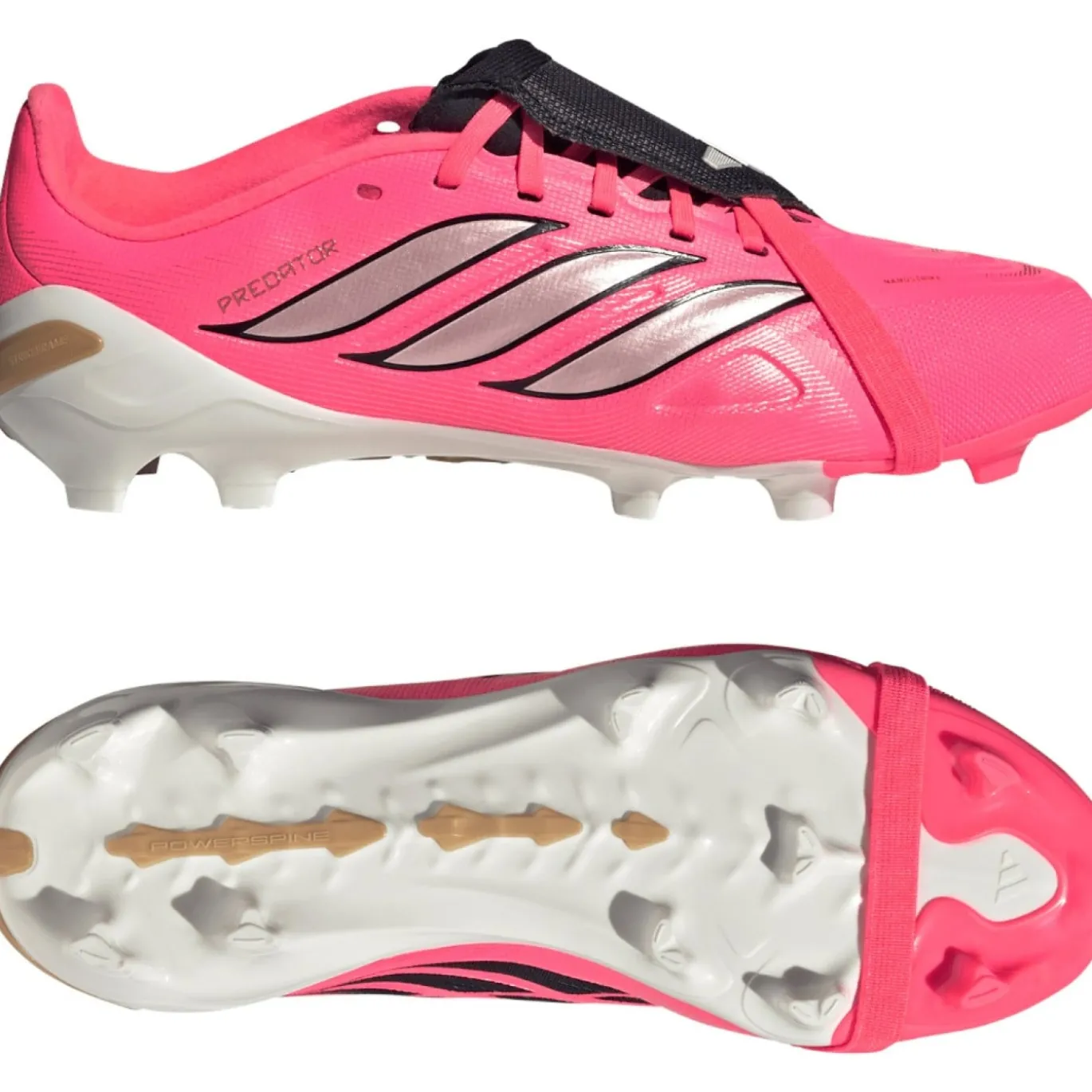 adidas Predator League FT Gras Voetbalschoenen (FG) Kids Felroze Zilvergrijs Zwart Goud