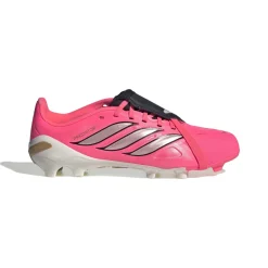 adidas Predator League FT Gras Voetbalschoenen (FG) Kids Felroze Zilvergrijs Zwart Goud