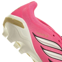 adidas Predator League FT Gras Voetbalschoenen (FG) Felroze Zilvergrijs Zwart Goud