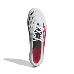adidas Predator League Gras Voetbalschoenen (FG) Wit Zwart Roze