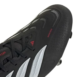 adidas Predator League Gras Voetbalschoenen (FG) Zwart Wit Rood