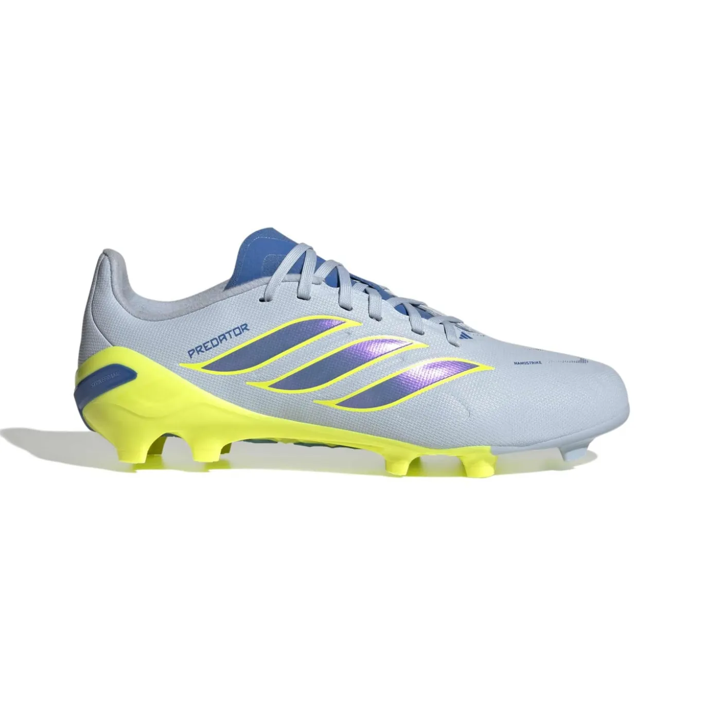 adidas Predator League Gras Voetbalschoenen (FG) Kids Lichtblauw Blauw Geel