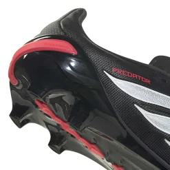 adidas Predator League Gras Voetbalschoenen (FG) Kids Zwart Wit Rood