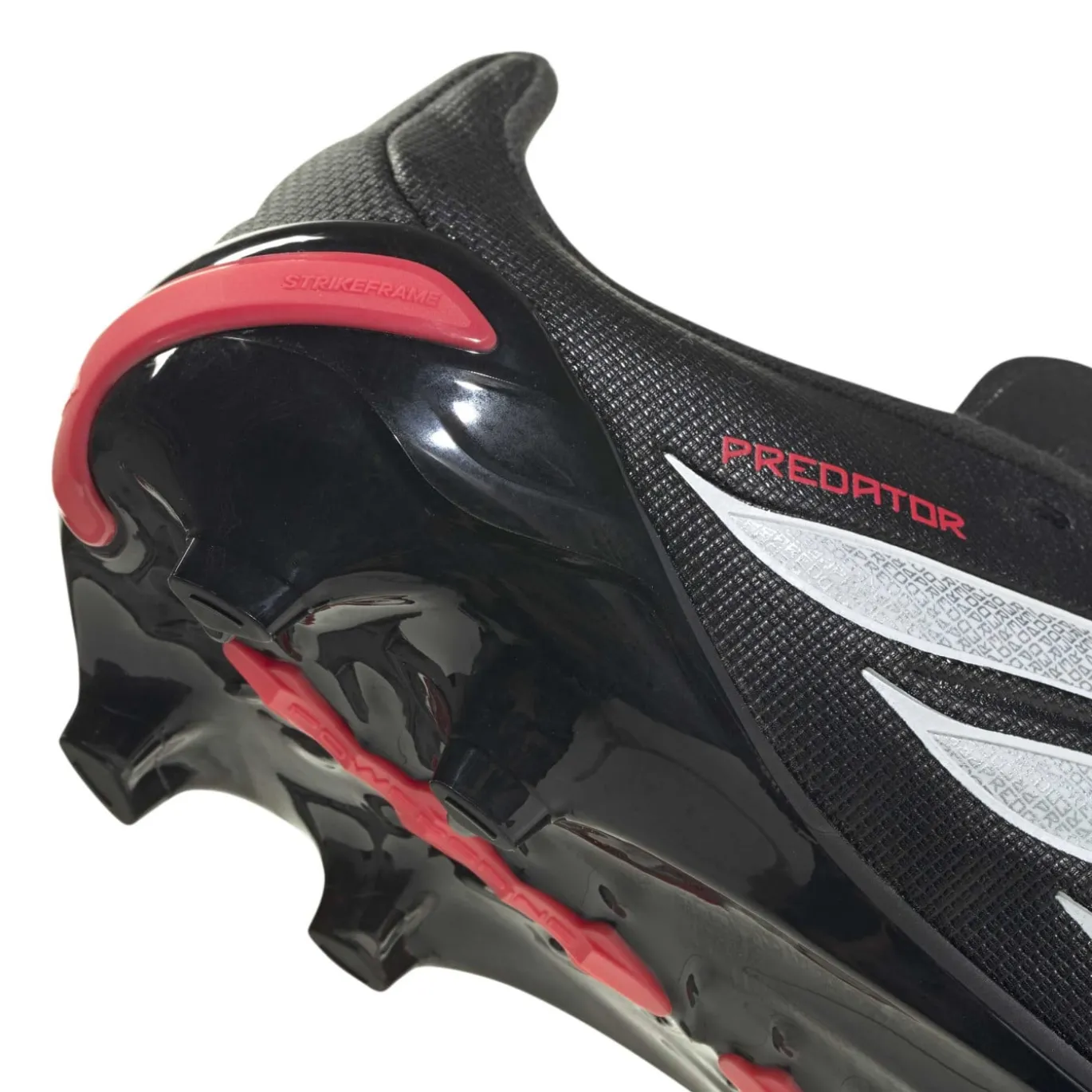 adidas Predator League Gras Voetbalschoenen (FG) Kids Zwart Wit Rood