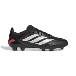 adidas Predator League Gras Voetbalschoenen (FG) Kids Zwart Wit Rood