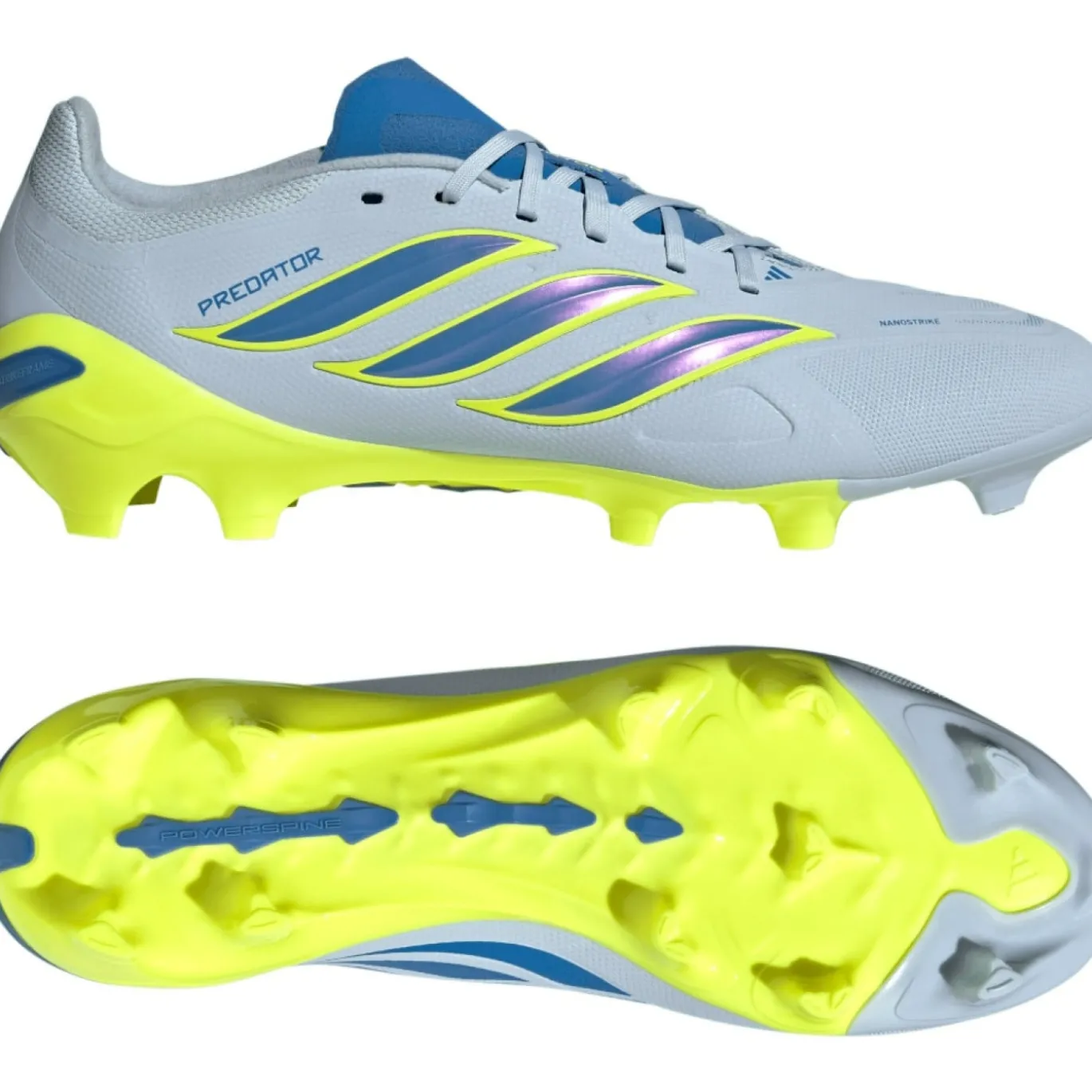 adidas Predator League Gras Voetbalschoenen (FG) Lichtblauw Blauw Geel