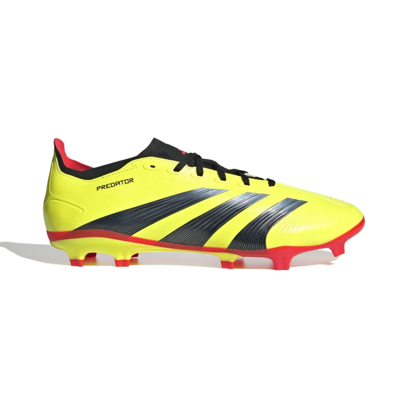 adidas Predator League Gras Voetbalschoenen (FG) Felgeel Zwart Rood