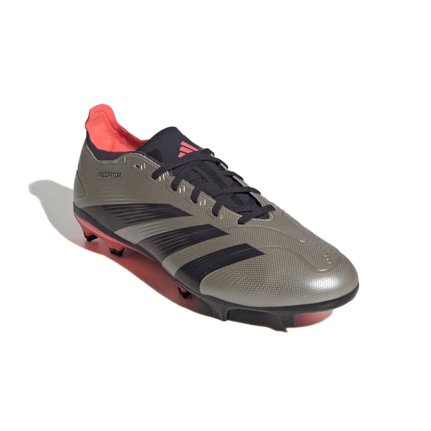 adidas Predator League Gras Voetbalschoenen (FG) Zilver Zwart Roze