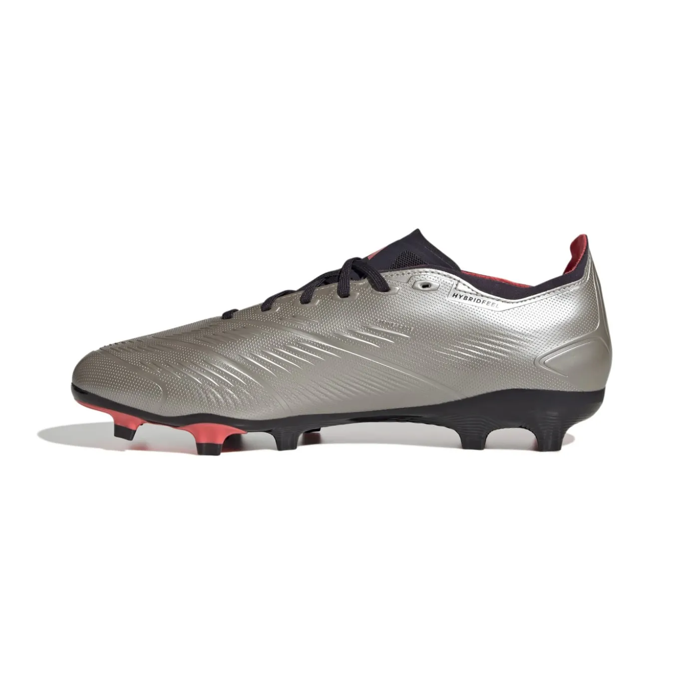 adidas Predator League Gras Voetbalschoenen (FG) Zilver Zwart Roze
