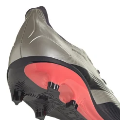 adidas Predator League Gras Voetbalschoenen (FG) Zilver Zwart Roze