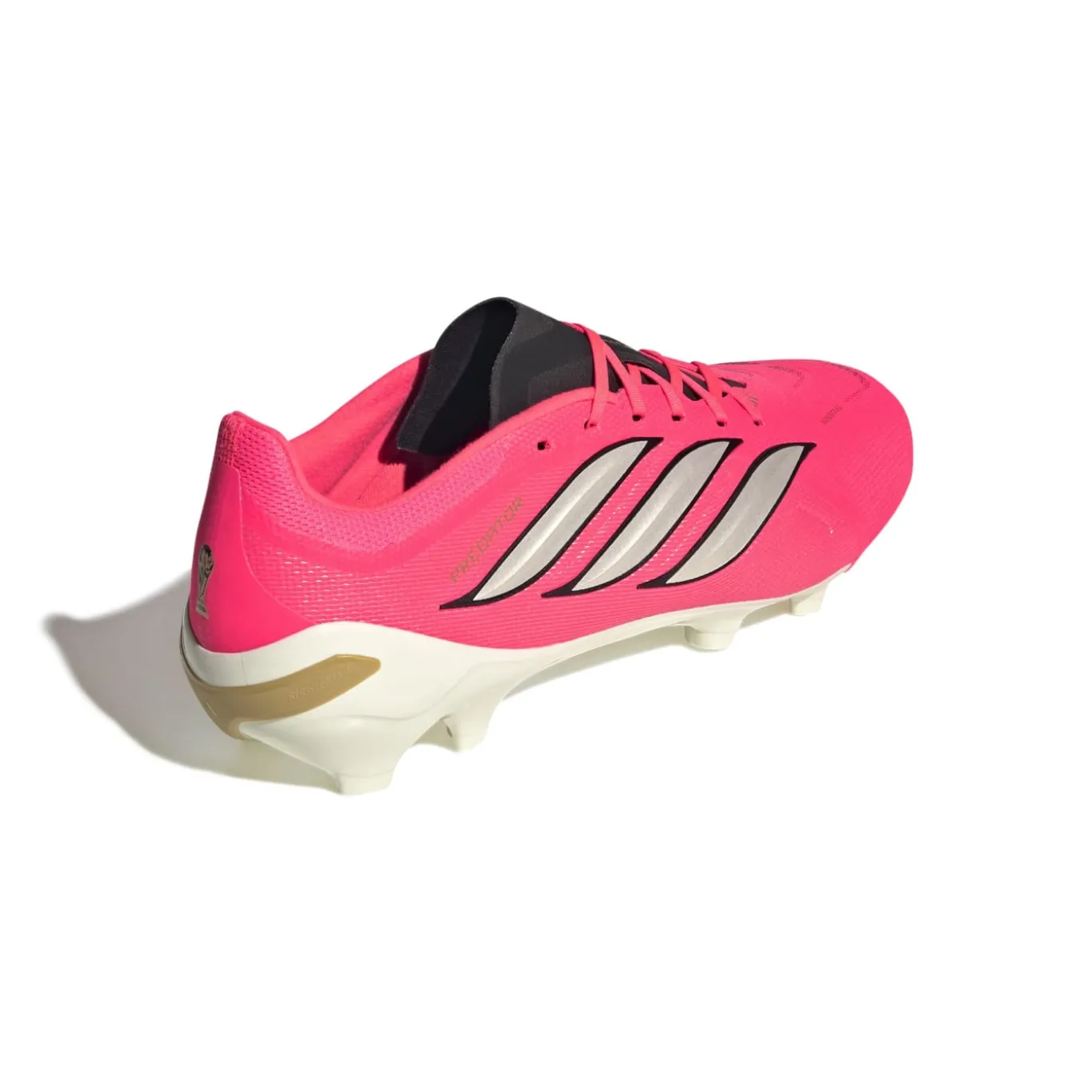 adidas Predator League Gras Voetbalschoenen (FG) Felroze Zilvergrijs Zwart Goud